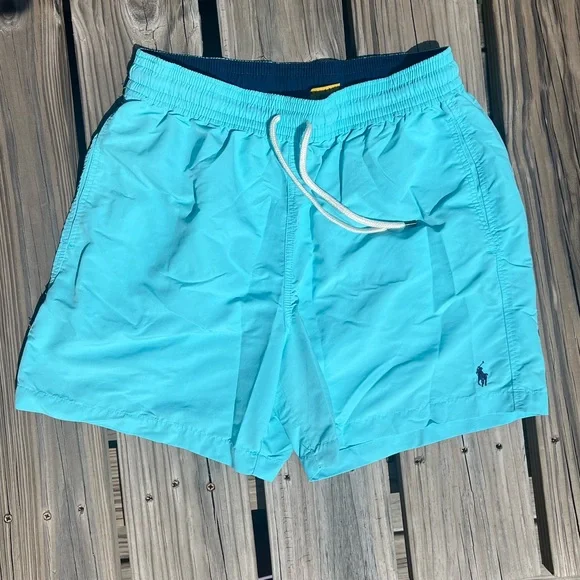 POLO Ralph Lauren Traveler Seafoam Swim Trunks SZ M! EUC! - Picture 9 of 16